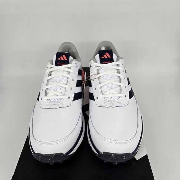 New adidas S2G 24 Leather Spikeless Golf White Navy Red Men\'s Shoes Size 11 main image 6
